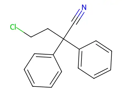 4-Chloro-2,2-diphenylbutanenitrile structure