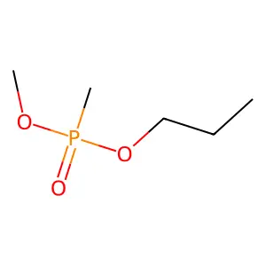 Methyl propyl methylphosphonate structure
