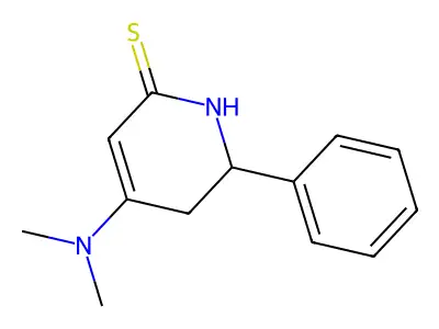 4-(Dimethylamino)-6-phenyl-5,6-dihydropyridine-2(1H)-thione structure