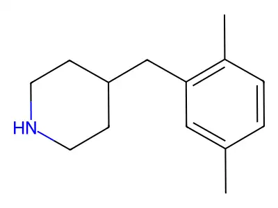 4-((2,5-Dimethylphenyl)methyl)piperidine structure