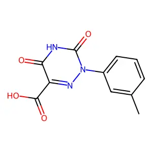 2-(3-Methylphenyl)-3,5-dioxo-2,3,4,5-tetrahydro-1,2,4-triazine-6-carboxylic acid structure