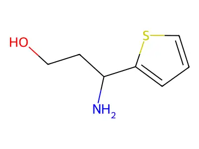 (3S)-3-amino-3-(thiophen-2-yl)propan-1-ol structure