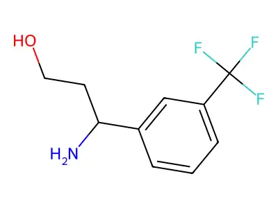 3-Amino-3-(3-(trifluoromethyl)phenyl)propan-1-ol structure