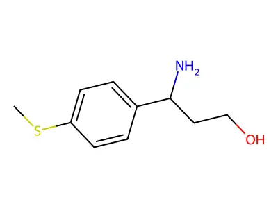 3-Amino-3-[4-(methylsulfanyl)phenyl]-1-propanol structure