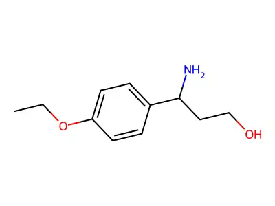 3-Amino-3-(4-ethoxyphenyl)propan-1-ol structure
