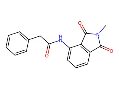 N-(2-methyl-1,3-dioxoisoindol-4-yl)-2-phenylacetamide structure