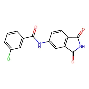 3-chloro-N-(1,3-dioxoisoindol-5-yl)benzamide structure
