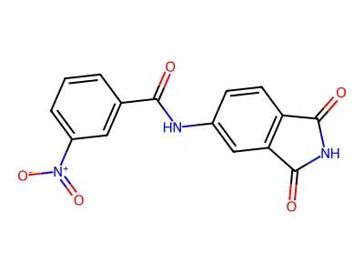 N-(1,3-dioxoisoindol-5-yl)-3-nitrobenzamide structure