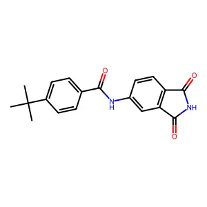 4-(tert-butyl)-N-(1,3-dioxoisoindolin-5-yl)benzamide structure