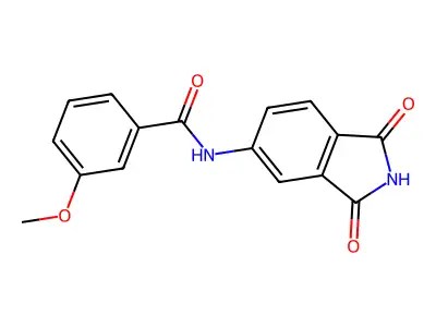 N-(1,3-dioxo-5-isoindolyl)-3-methoxybenzamide structure