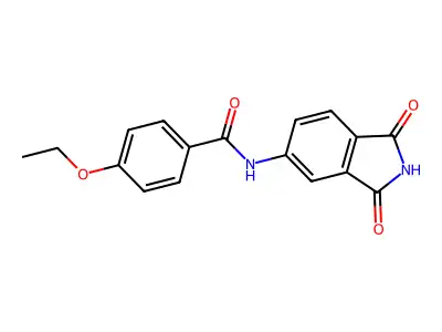 N-(1,3-dioxoisoindolin-5-yl)-4-ethoxybenzamide structure