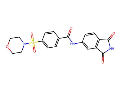 N-(1,3-dioxoisoindolin-5-yl)-4-(morpholinosulfonyl)benzamide structure