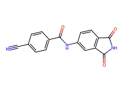 4-cyano-N-(1,3-dioxoisoindolin-5-yl)benzamide structure
