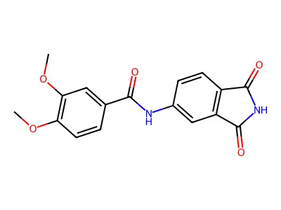 N-(1,3-dioxoisoindolin-5-yl)-3,4-dimethoxybenzamide structure