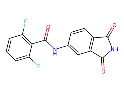 N-(1,3-dioxoisoindolin-5-yl)-2,6-difluorobenzamide structure