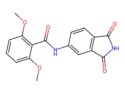 N-(1,3-dioxoisoindolin-5-yl)-2,6-dimethoxybenzamide structure