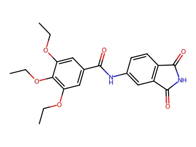N-(1,3-dioxoisoindolin-5-yl)-3,4,5-triethoxybenzamide structure