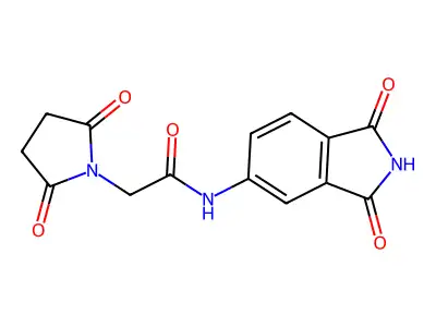 N-(1,3-dioxoisoindolin-5-yl)-2-(2,5-dioxopyrrolidin-1-yl)acetamide structure