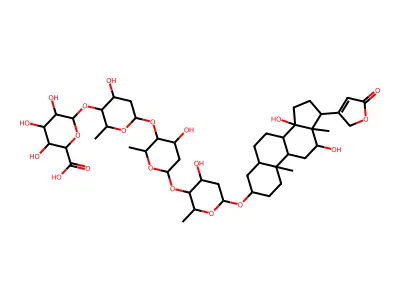 Digoxin-16'-glucuronide structure