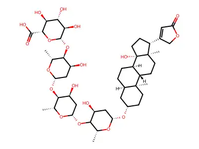Digitoxin-16'-glucuronide structure