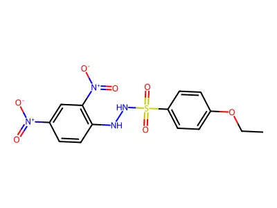N'-(2,4-dinitrophenyl)-4-ethoxybenzenesulfonohydrazide structure
