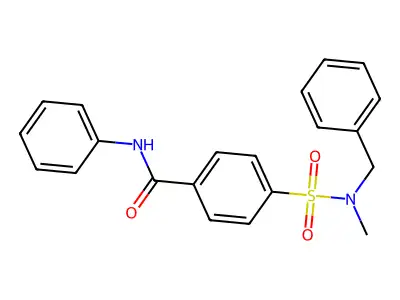 4-[benzyl(methyl)sulfamoyl]-N-phenylbenzamide structure