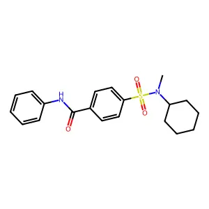 4-[cyclohexyl(methyl)sulfamoyl]-N-phenylbenzamide structure