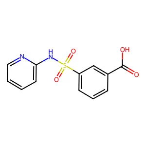 3-(Pyridin-2-ylsulfamoyl)-benzoic acid structure