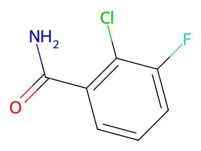 2-Chloro-3-fluorobenzamide structure