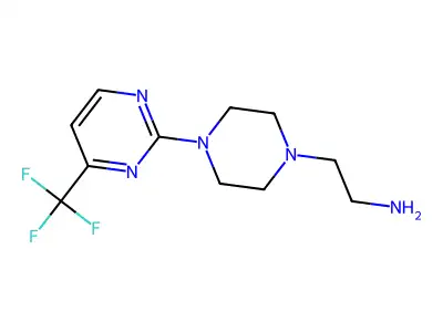 2-{4-[4-(Trifluoromethyl)pyrimidin-2-YL]piperazin-1-YL}ethanamine structure