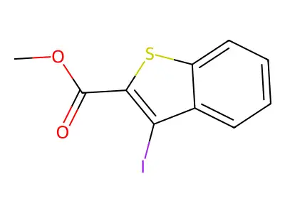 Methyl 3-iodobenzo[b]thiophene-2-carboxylate structure