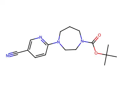 Tert-butyl 4-(5-cyanopyridin-2-yl)-1,4-diazepane-1-carboxylate structure