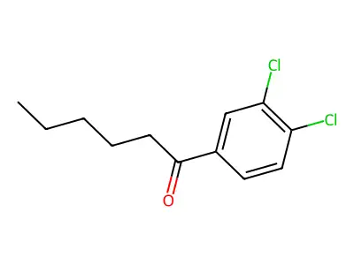 1-(3,4-Dichlorophenyl)pentan-1-one structure