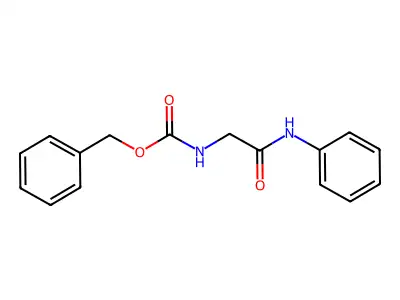 Benzyl N-[(phenylcarbamoyl)methyl]carbamate structure