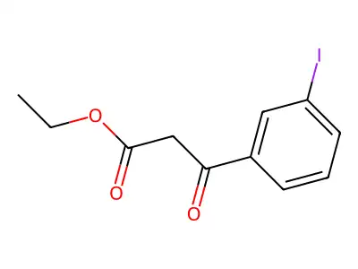Ethyl (3-iodobenzoyl)acetate structure