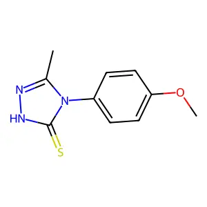 4-(4-methoxyphenyl)-5-methyl-4H-1,2,4-triazole-3-thiol structure