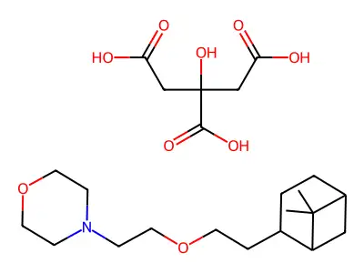 Morpholine, 4-(2-(2-(6,6-dimethyl-2-norpinanyl)ethoxy)ethyl)-, citrate structure