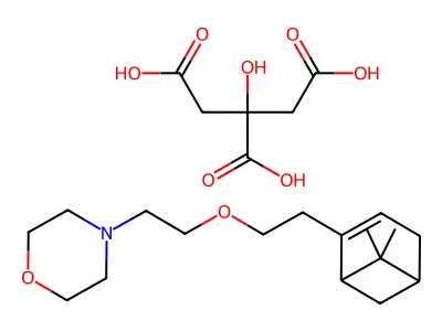 Morpholine, 4-(2-(2-(6,6-dimethyl-2-norpinen-2-yl)ethoxy)ethyl)-, citrate structure