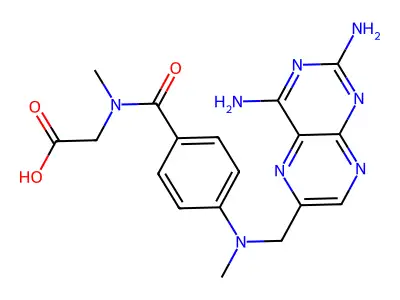 Sarcosine, N-(p-(((2,4-diamino-6-pteridinyl)methyl)methylamino)benzoyl)- structure