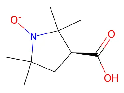 3-Carboxy-2,2,5,5-tetramethyl-1-pyrrolidinyloxy structure