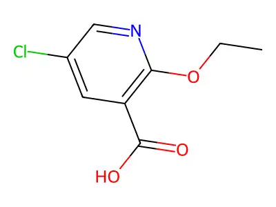 5-Chloro-2-ethoxynicotinic acid structure