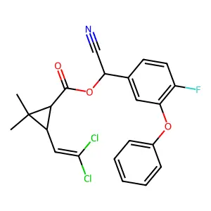 氟氯氰菊酯 structure
