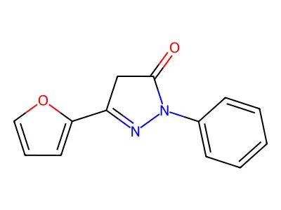 5-(Furan-2-yl)-2-phenyl-2,4-dihydro-3H-pyrazol-3-one structure