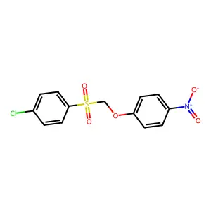 1-Chloro-4-[(4-nitrophenoxy)methanesulfonyl]benzene structure