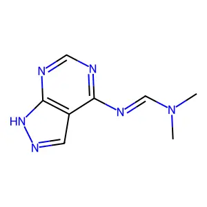 N,N-dimethyl-N'-(1H-pyrazolo[3,4-d]pyrimidin-4-yl)methanimidamide structure