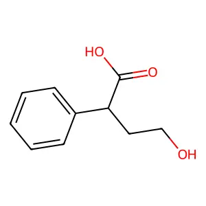 4-Hydroxy-2-phenylbutanoic acid structure