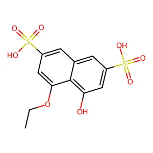 4-乙氧基-5-羟基萘-2,7-二磺酸 structure
