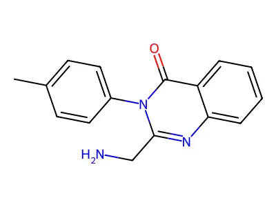 2-(Aminomethyl)-3-(p-tolyl)quinazolin-4(3H)-one structure