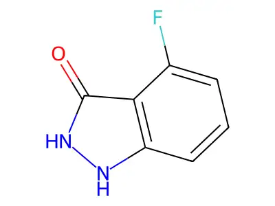 4-fluoro-1H-indazol-3-ol structure