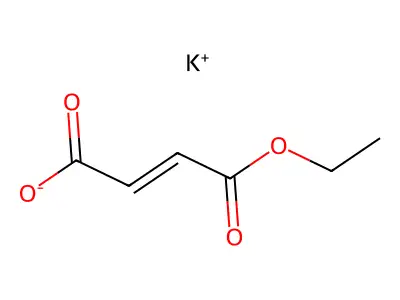 Potassium;4-ethoxy-4-oxobut-2-enoate structure